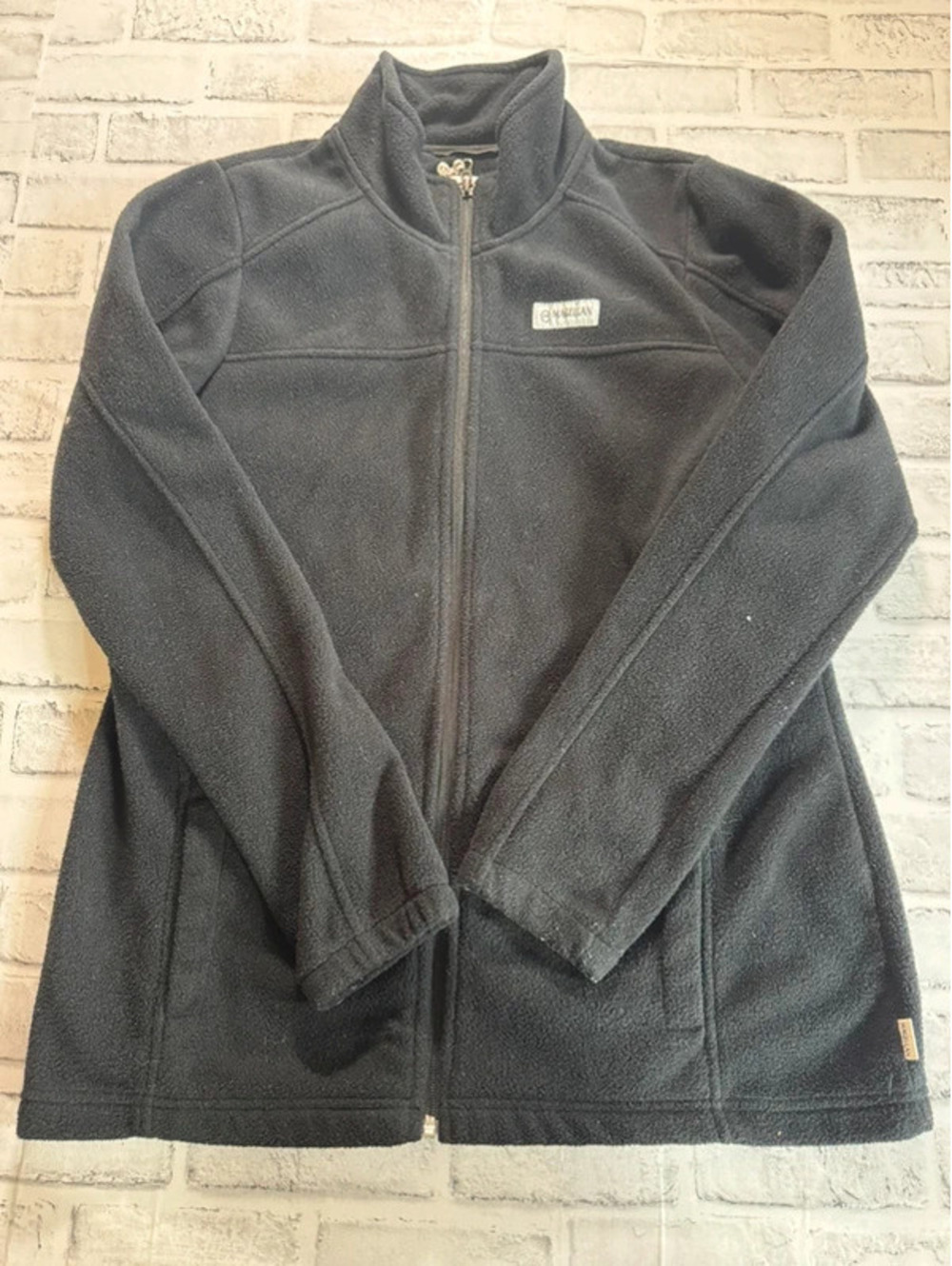 Women’s Magellan black full zip mock neck fleece jacket size XL